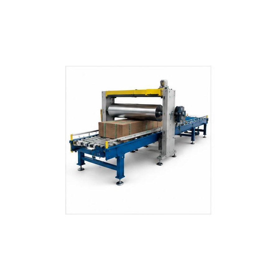 C-AC upstream accumulating conveyor with press roller from the corrugated strapping machines range