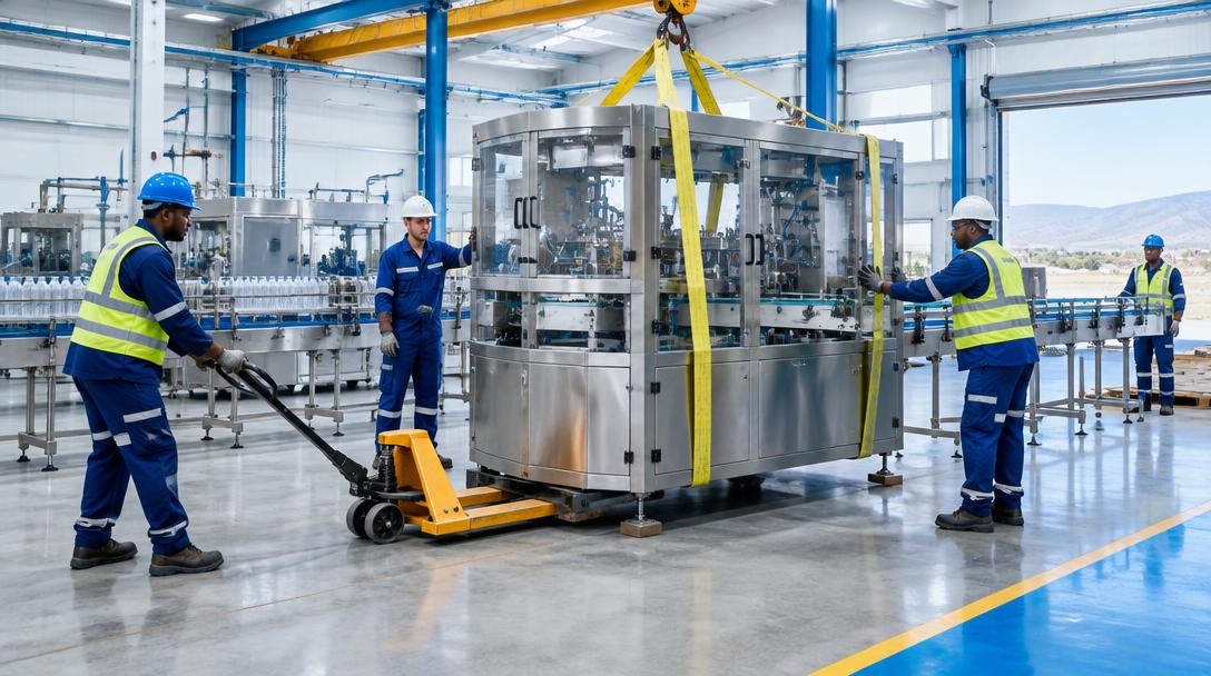 Machine delivery & positioning technical support